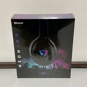 SVN Sound Neon 100 Noise Canceling Wireless Headphones by Steve Aoki-New in Box